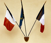 Drapeaux lors de cérémonies