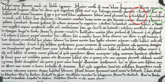 Extrait d'un manuscrit de cette époque